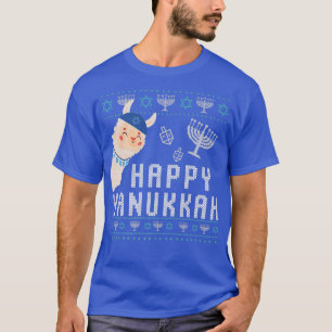 Camiseta Ugly Hanukkah Feliz Natal Judeu Chanukah Hanu
