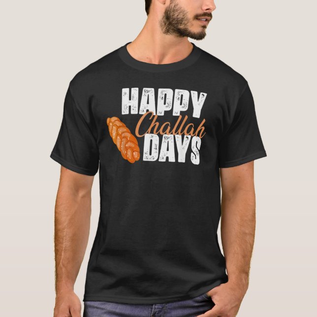 Camiseta Ugly Hanukkah Happy Challah Days (Frente)
