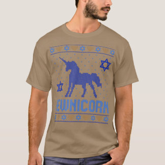 Camiseta Ugly Hanukkah Judeu Unicorn Cute Chanukah Holiday