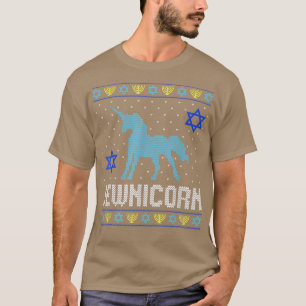 Camiseta Ugly Hanukkah Pajama Jewish Unicorn Funny Chanukah