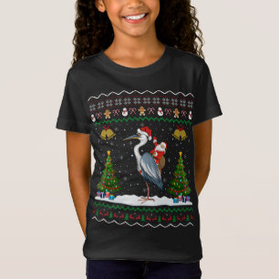 Camiseta Ugly Heron Bird Xmas Gift Papais noeis Andando Her
