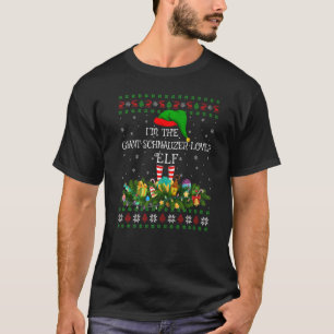 Camiseta Ugly I M Giant Schnauzer Elf Christmas