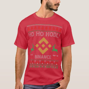 Camiseta Ugly Sweater Christmas Binance BNB Coin HODL Crypt
