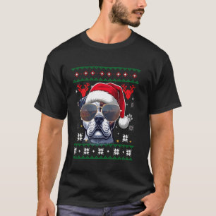 Camiseta Ugly Sweater, Papais noeis de X-mas American Bulld