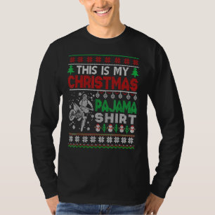 Camiseta Ugly Xmas Sweater Motocross Dirtbike Natal Para