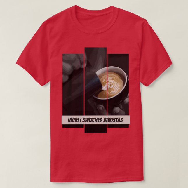 Camiseta Uhhh Eu Troquei Baristas 12 (Frente do Design)