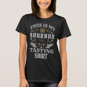 Camiseta Uísque Engraçado Este É O Meu Provando Bourbon