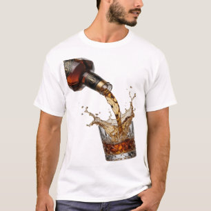 Camiseta Uísque Silver WHISKY DESPEJANDO NO COPO