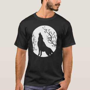 Camiseta Uivando Na Lua Lobos Gótico Lobo Gótico 2