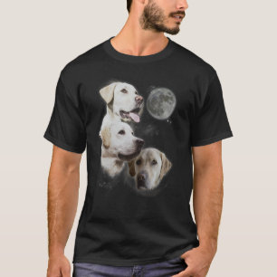 Camiseta Uivando para a Lua - Labrador Amarelo Eng