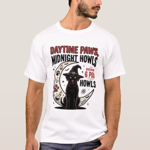 Camiseta Uivos de Cachorro na Meia-Noite de Halloween