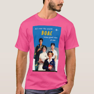 Camiseta Uk Boac Airline - 1950 - Viagens vintage