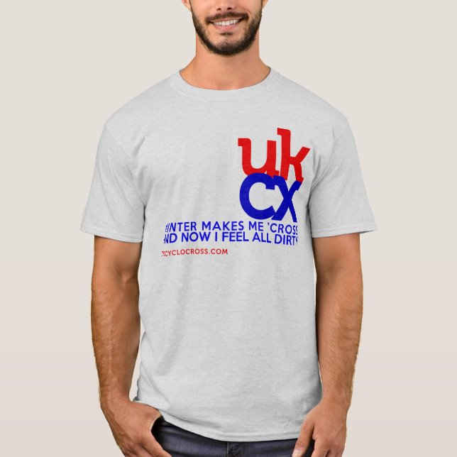 Camiseta UKCyclocross - eu sinto sujo (Frente)