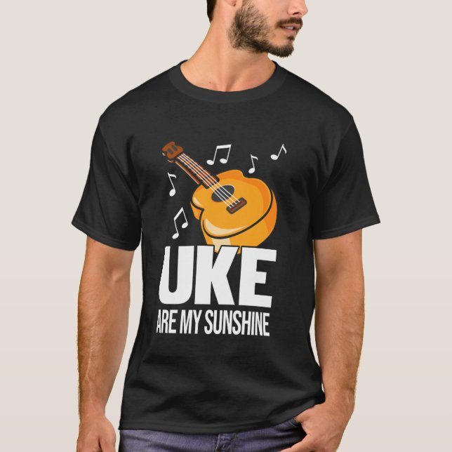 Camiseta Uke É Meu Sol Ukulele Havaí Tocador (Frente)