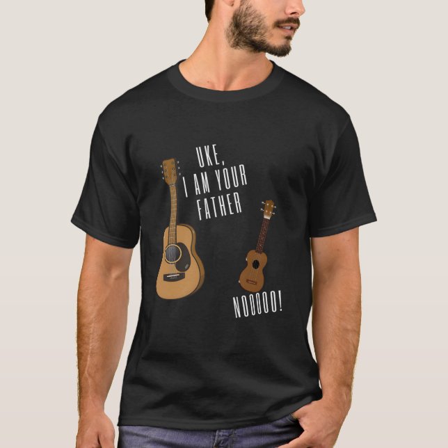 Camiseta Uke Eu Sou Seu Pai Ukulele Guitarra (Frente)