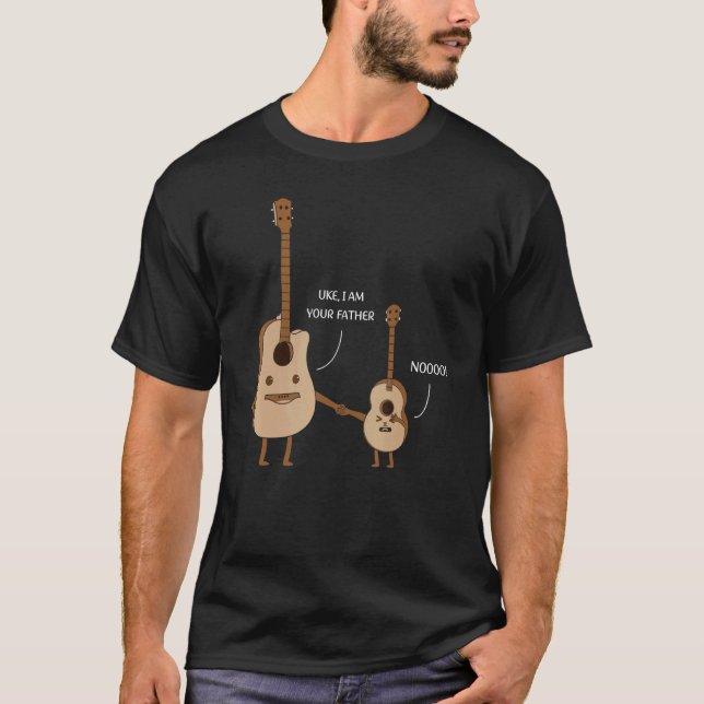 Camiseta Uke I Am Your Father   Ukulele Guitar Music (Frente)