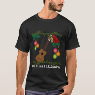 Camiseta Uke Mele Kalikimaka Ukulele Músicas de Natal Aloha