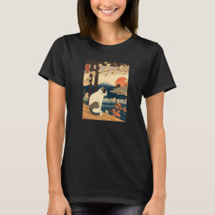 Camiseta Ukiyo e Kanagawa Vintage Japonês Tatuagem Gráfico