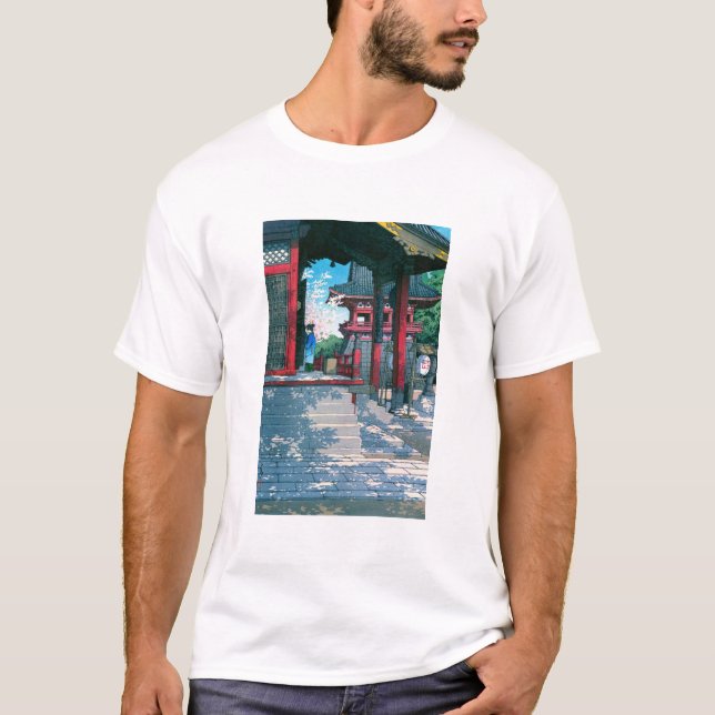 Camiseta ukiyoe - hasui - No.18 Meguro Fudo Temple - (Frente)