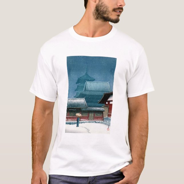 Camiseta ukiyoe - hasui - No.31 Tennoji Temple in Osaka - (Frente)