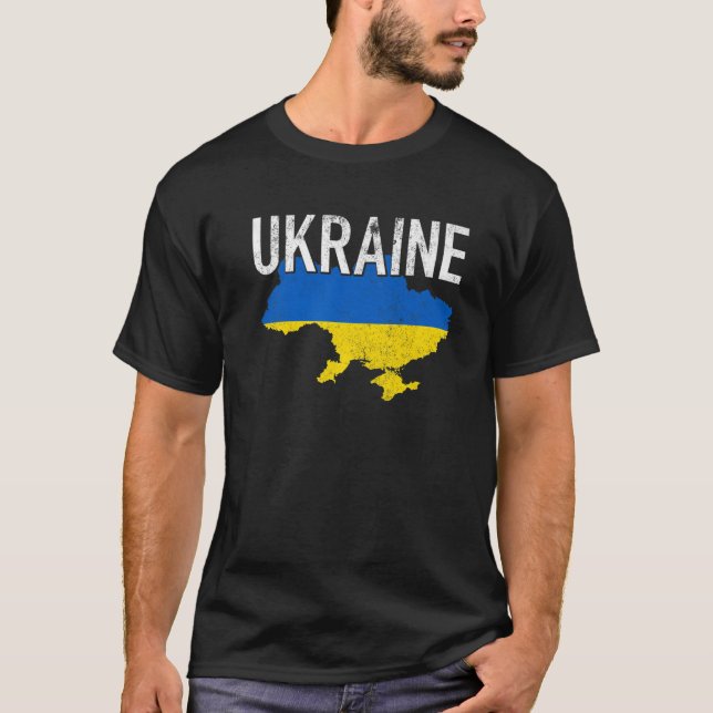 Camiseta Ukraine Country Flag Ukrainian Pride Ukrainians Vi (Frente)