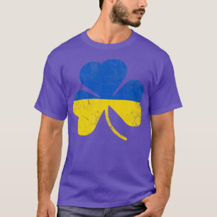 Camiseta Ukraine Flag Shamrock St Patricks Day Irish