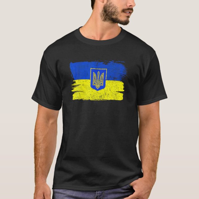 Camiseta Ukraine Flag Ukrainian Support Friendship Peace Vi (Frente)