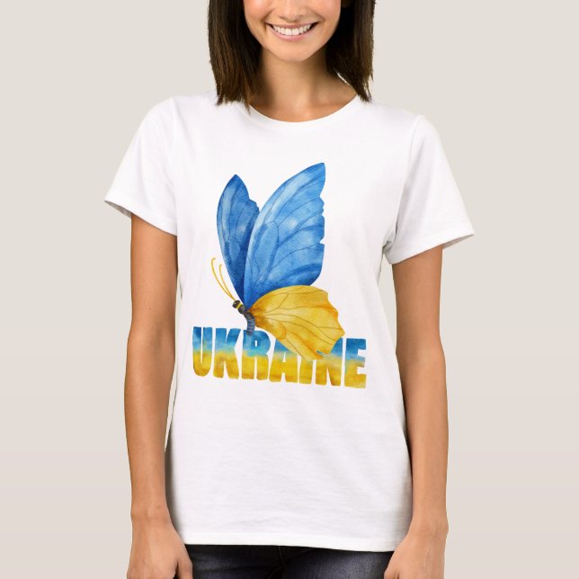Camiseta UKRAiNE NÓS FICAMOS POR VOCÊ (Frente)