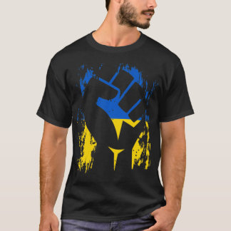 Camiseta Ukraine Ukrainian Flag Stand With Ukraine DNA