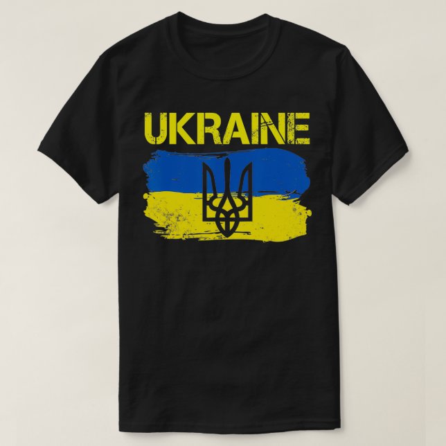 Camiseta Ukraine Ukrainian Flag Ukrainians  (Frente do Design)