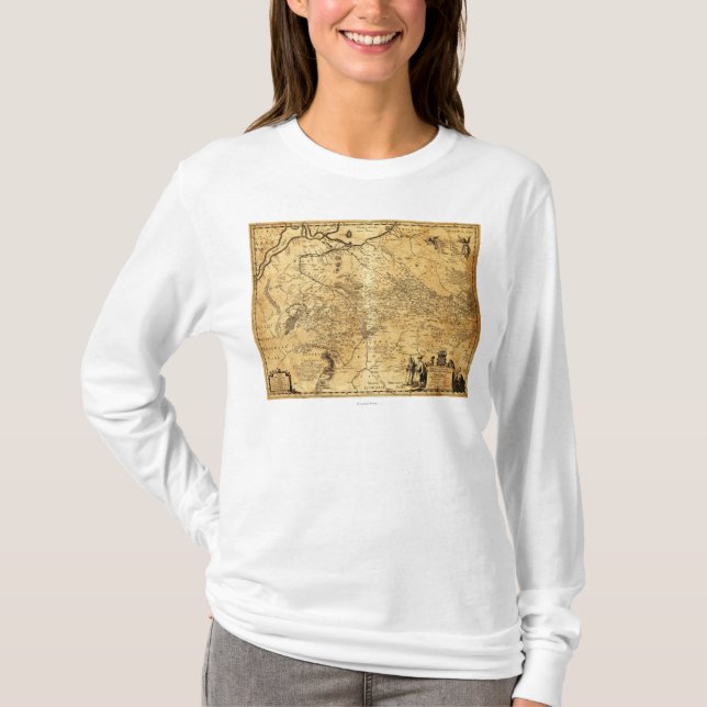 Camiseta UkrainePanoramic MapUkraine (Frente)