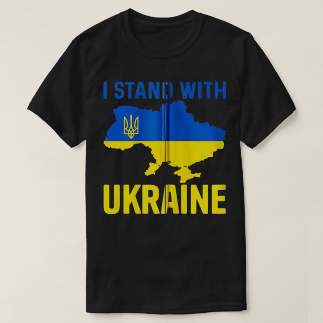 Camiseta Ukrainian Lover I Stand With Ukraine Support Frien (Frente do Design)