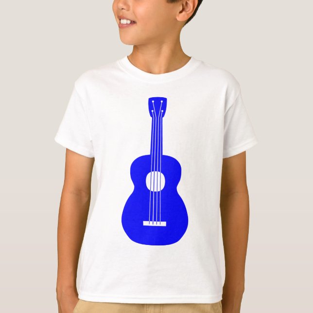 Camiseta Ukulele - Azul (Frente)