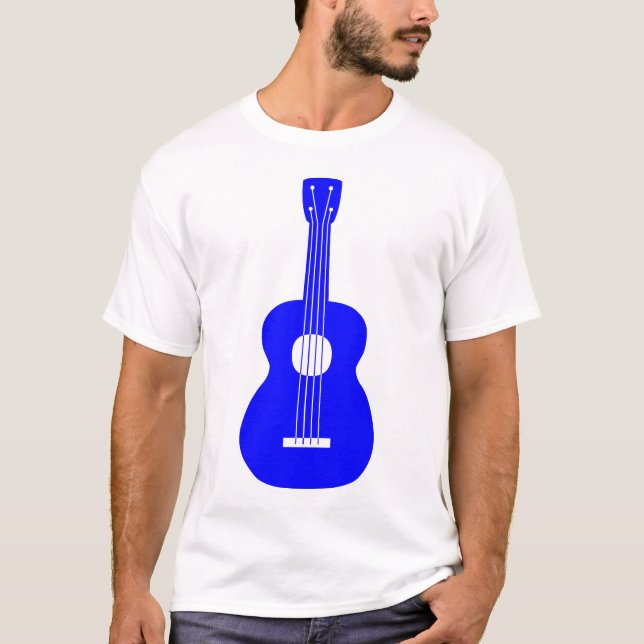 Camiseta Ukulele - Azul (Frente)
