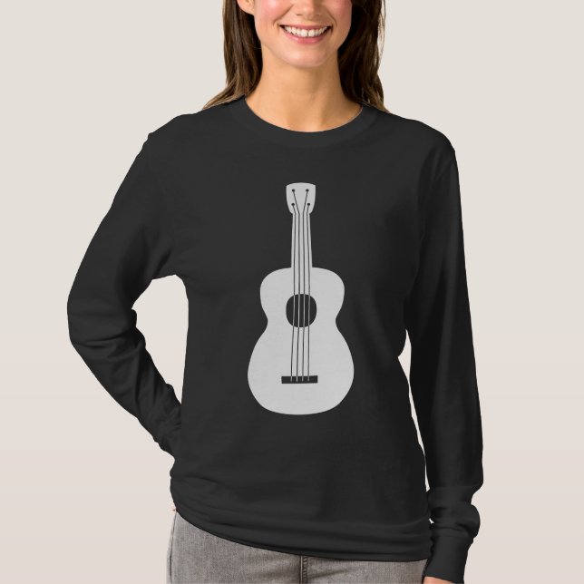 Camiseta Ukulele - Branco (Frente)