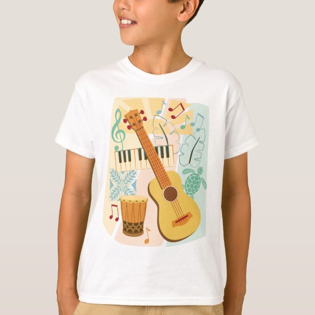 Camiseta Ukulele Colage (Frente)