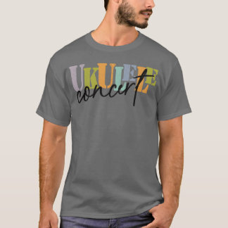 Camiseta Ukulele de Concerto em presente pastel