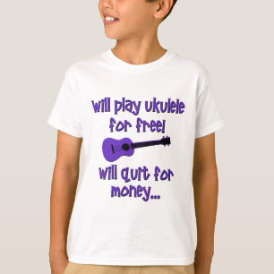 Camiseta Ukulele engraçado
