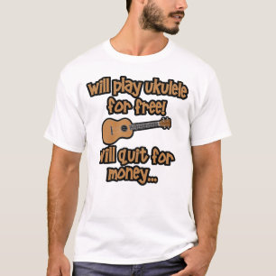 Camiseta Ukulele Engraçado