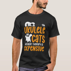 Camiseta Ukulele havaiano Uke Gato Ukulele e Gatos Porque