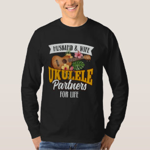 Camiseta Ukulele havaiano Uke Marido Esposa Casamento