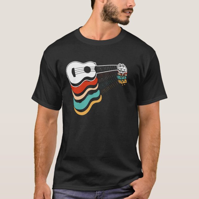 Camiseta Ukulele Havaiano Uke Retro Vintage (Frente)