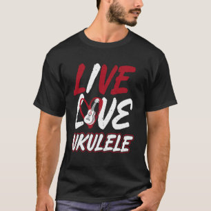 Camiseta Ukulele Havaiano Uke Viva Ame Ukulele