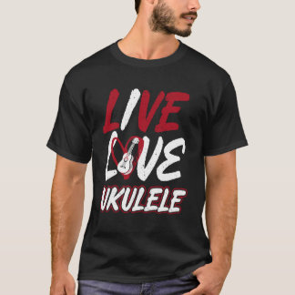 Camiseta Ukulele Havaiano Uke Viva Ame Ukulele