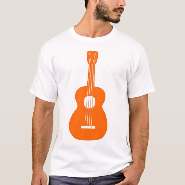 Camiseta Ukulele - Laranja (Frente)