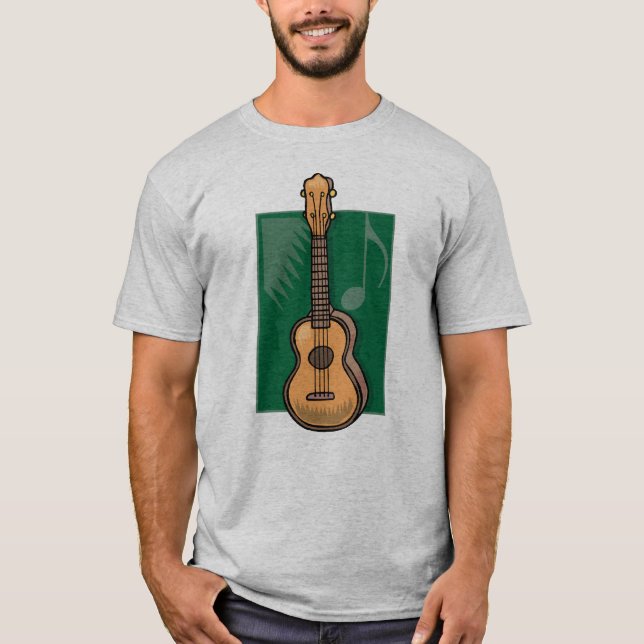 Camiseta Ukulele (me personalize!) (Frente)
