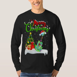 Camiseta Ukulele Music Xmas Lighting Papais noeis Ukulele C
