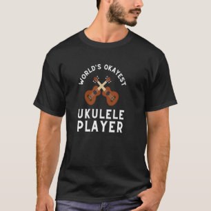 Camiseta Ukulele Player E Violão Musical Havaiano