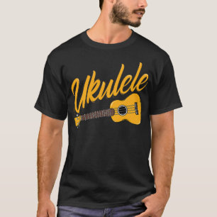 Camiseta Ukulele Player Funny Music Instrumento Guitarra