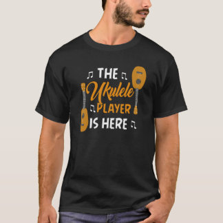 Camiseta Ukulele Player Here Guitar Hawaiian Music Players 